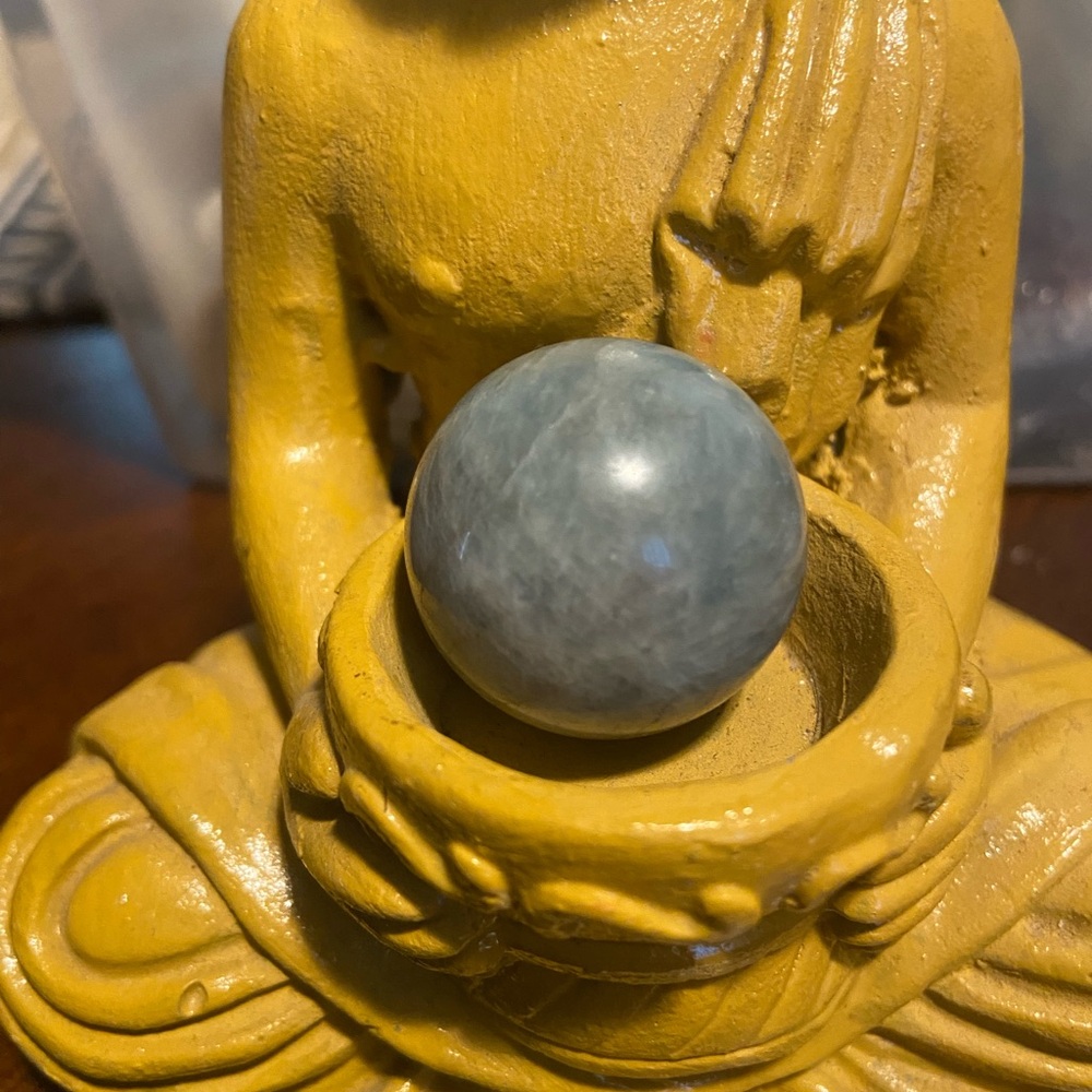 Small aquamarine sphere/ball (f)